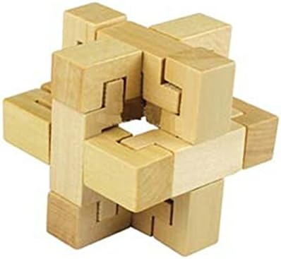 Wooden Bow Word Lock Brain Teaser Puzzle
