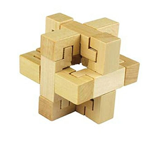 Wooden Bow Word Lock Brain Teaser Puzzle