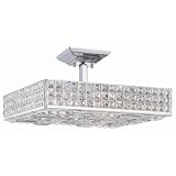 Crystorama Chelsea 918-CH-CL-MWP Square 6-LT 360w (9H x 18W)
