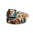 Silver Star VIRGIN MARY Mens Leather All-Over-Print Belt