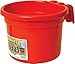 Little Giant CPHRED 8-Quart Red DuraFlex Hook Over Feed Pail