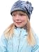 Handmade Wool and Acrylic Hat for Girls - Blue Charm (Crocheted 100% by Hand/One-of-a-kind)