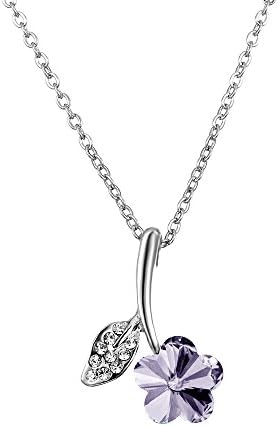 Afterglow Blossom 18k Gold Filled Pendant Necklace created with Austrian Crystal Elements