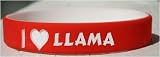 I Love Llama Custom Wristband
