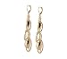 Joan Rivers Circles and Chain Lever Back Earrings