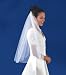 Single-Layer Rolled-Edge Veil - 31''x54''