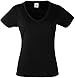Fruit Of The Loom Ladies Lady-Fit Valueweight V-Neck Short Sleeve T-Shirt
