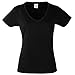 Fruit Of The Loom Ladies Lady-Fit Valueweight V-Neck Short Sleeve T-Shirt