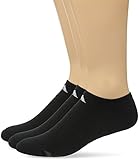 Adidas Men's 3-Pack Cushion No Show Socks - Black