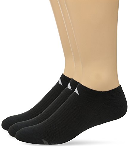 Adidas men s cushion no show socks (pack of 3), black/w…