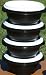 Tupperware Servalier Bowl 10oz Set of 4 Black