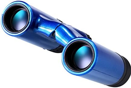 Qanliiy 10X21 Ultra Long Range Clear Video Roof Prism HD Mini Binocular Telescope Travel Binocle Concert Necessary for Bird Wildlife Scenery Watching Waterproof Lightweight - Blue
