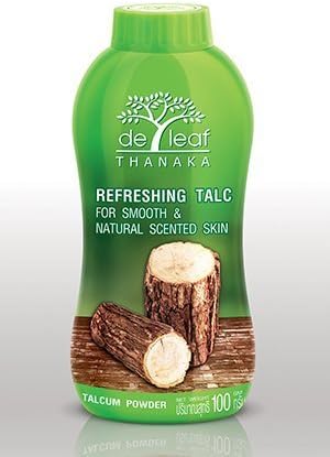 De Leaf Thanaka Refreshing Talcum Powder for Smooth &amp; Natural Scented Skin 100g by De Leaf Thanaka
