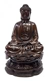 IMAGE OF Bronze Buddha On Lotus Seat 21cm