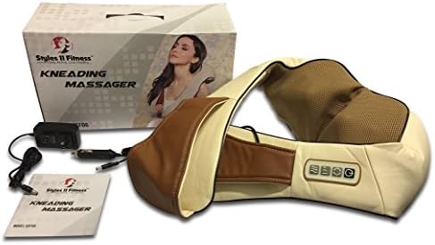 Styles II Fitness Kneading Massager 4-Keys With Heat - Great At - Home Spa Machine for Neck, Back, Shoulder, Waist, Feet - Suitable for All - Satisfaction Guaranteed