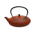Old Dutch 48-Ounce Cast-Iron Mythology Teapot, Red