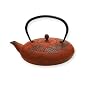 Old Dutch 48-Ounce Cast-Iron Mythology Teapot, Red