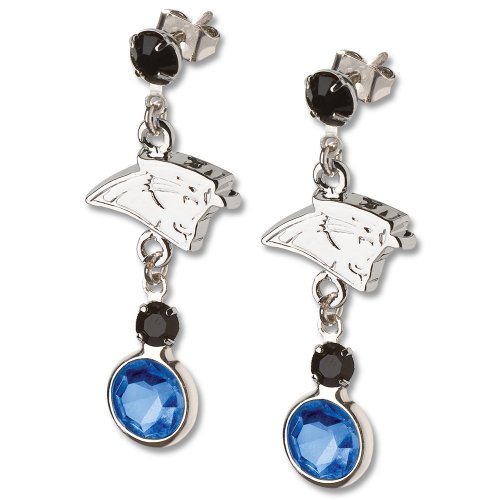 Carolina Panthers Crystal Logo Earrings