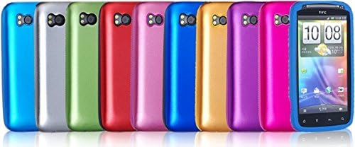 2-in-1 Silicone &amp; Aluminum Dual Layer Cases for HTC Sensation 4G, HTC Sensation XE with Beats Audio. Multi-Layered Shielded Protection. [Shock Absorption] [Maximum Protection]. - Green