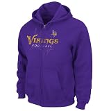 NFL Men's Minnesota Vikings Touchback IV Long Sleeve Fullzip Hooded Fleece (Regal Purple, XX-Large)