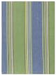 Durable Flat Weave 100% Cotton Green Striped Dishtowel 18" X 28" Set / 6