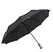 HCTPP Windproof Umbrella - Auto Open / Close - Stylish Black Design for Women / Men Black