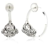 LOIS HILL Endless Knot Embellished Hoop Earrin