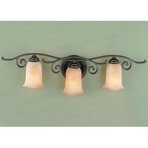 Murray Feiss VS8103-CB Three-Light Tuscan Villa Collection Vanity Strip, Corinthian Bronze... by 