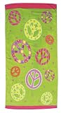 Scene Weaver Delight 34 by 64-Inch 100-Percent Cotton Beach Towel, Peace Design