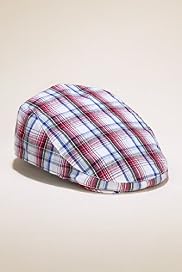 Pure Cotton Checked Flat Cap