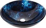 Kraus GV-430-CH Boulder Opal Glass Vessel Sink with PU-MR, Chrome Kraus GV-430-CH Boulder Opal Glass Vessel Sink with PU-MR, Chrome