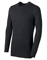 Duofold Men's Mid Weight Wicking Thermal Shirt, Black, X-Large
