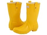 Hunter Women's Original Short Rubber Boot,Yellow,37 EU (US Women's 7 M)
