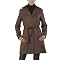 BGSD Women’s Belted New Zealand Lambskin Leather Trench