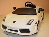Kid White Lamborghini Gallardo 12v Electric Ride On Car