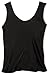 Women’s Satin Charmeuse Tailored Tanktop camisole, Black, Small