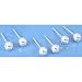 6 Sterling Silver Ball Stud Earrings Post Piercing 5mm