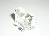 Crystal clear small frog paperweight