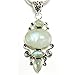 Sterling Silver 17.5ct. Rainbow Moonstone Pendant