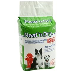 Iris NS-25WN Neat 'n Dry Floor Protection and Training Pet Pads, Regular, 25 Pads