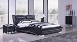 Napoli Contemporary Bed-black (Queen Size).