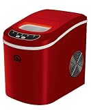 iGloo ICE102-Red Compact Ice Maker, Red