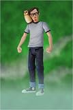 DC Direct Vertigo Tim Hunter with His Enchanted Owl Yo-Yo Action Figure Set