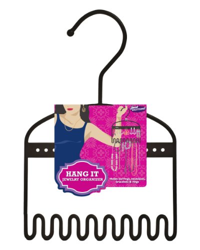 Just Solutions! Steel Hanger Sleek Jewelry Organizer, Black Mini Picture