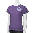 My U Clemson Tigers Purple Ladies Giant Logo Slim Fit T-shirt