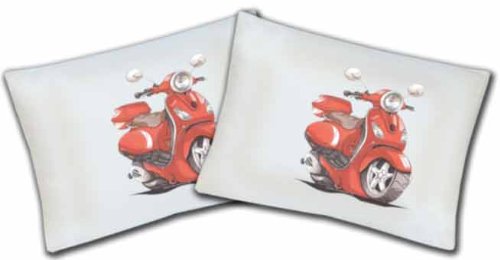 Personalisiertes Koolart - Vespa LX 50 Bike - Kissenbezug (ein paar)