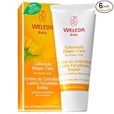 Weleda Baby Calendula Diaper Cream Pack 6 X 2.8oz