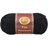 Lion Brand Yarn 99-153 Fun Yarn, Black