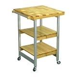 Oasis Concepts KK-3001R Stainless Steel Wood Folding BBQ Island
