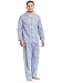 Botany Tall Man Long Sleeve, Long Leg Broadcloth Print Pajama 7c9-614